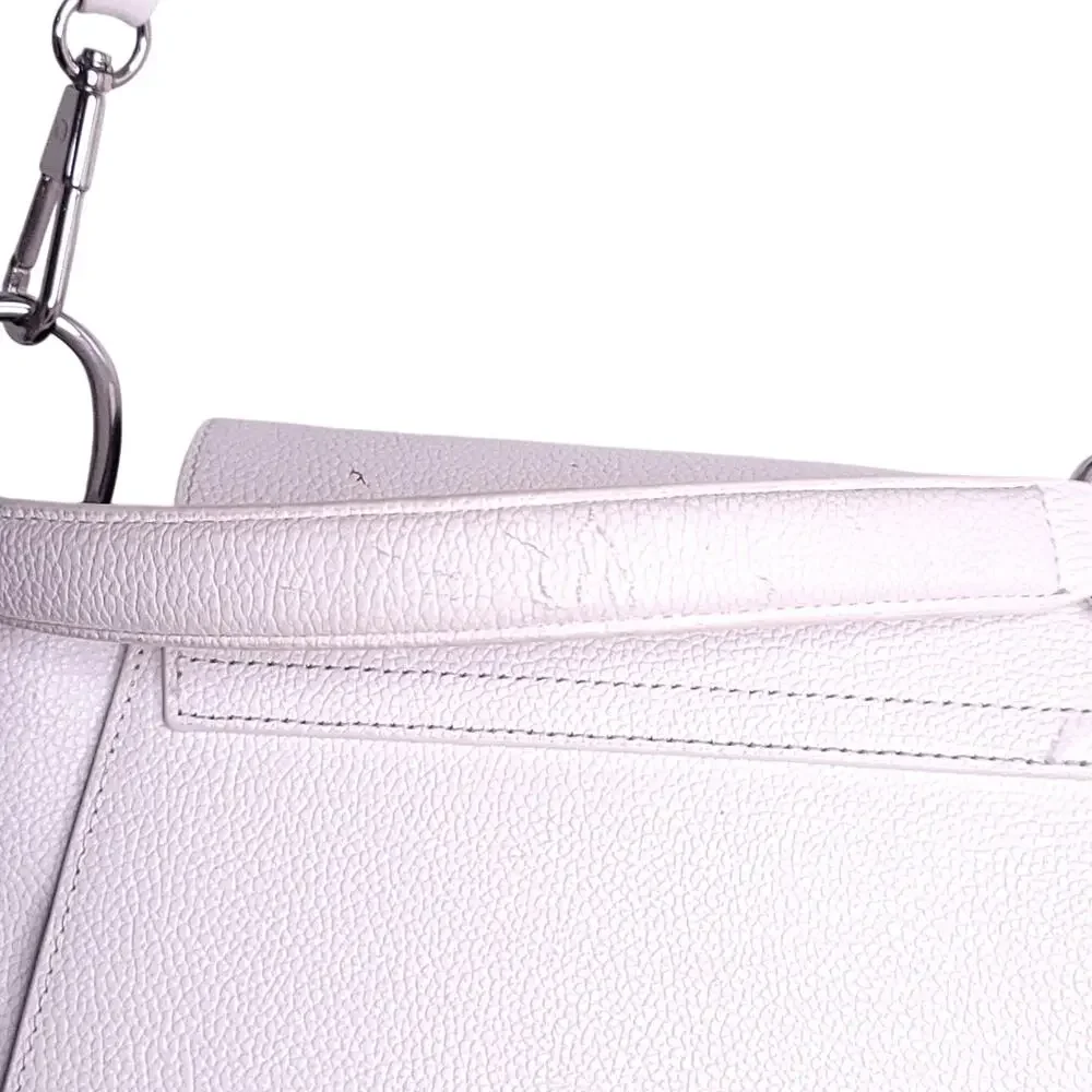 3.1 Lim Philip Lim White Leigh Top Handle Leather Satchel  (White) - Picture 10 of 10
